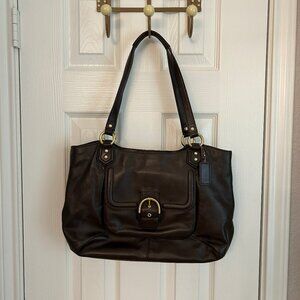 Coach Campbell Leather Belle Carryall Purse Handbag